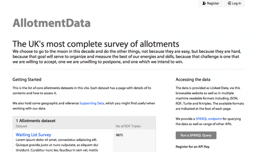 Allotmentdata